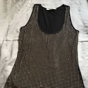 Boston Proper blank tank with gold detailing